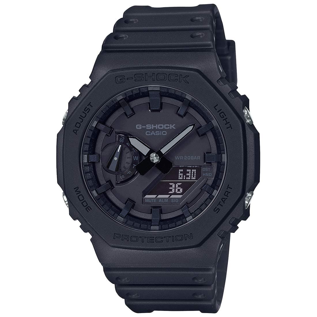 Casio G-Shock GA-2100-1A1DR Black Analog-Digital Dial Black Resin Strap Men's Watch