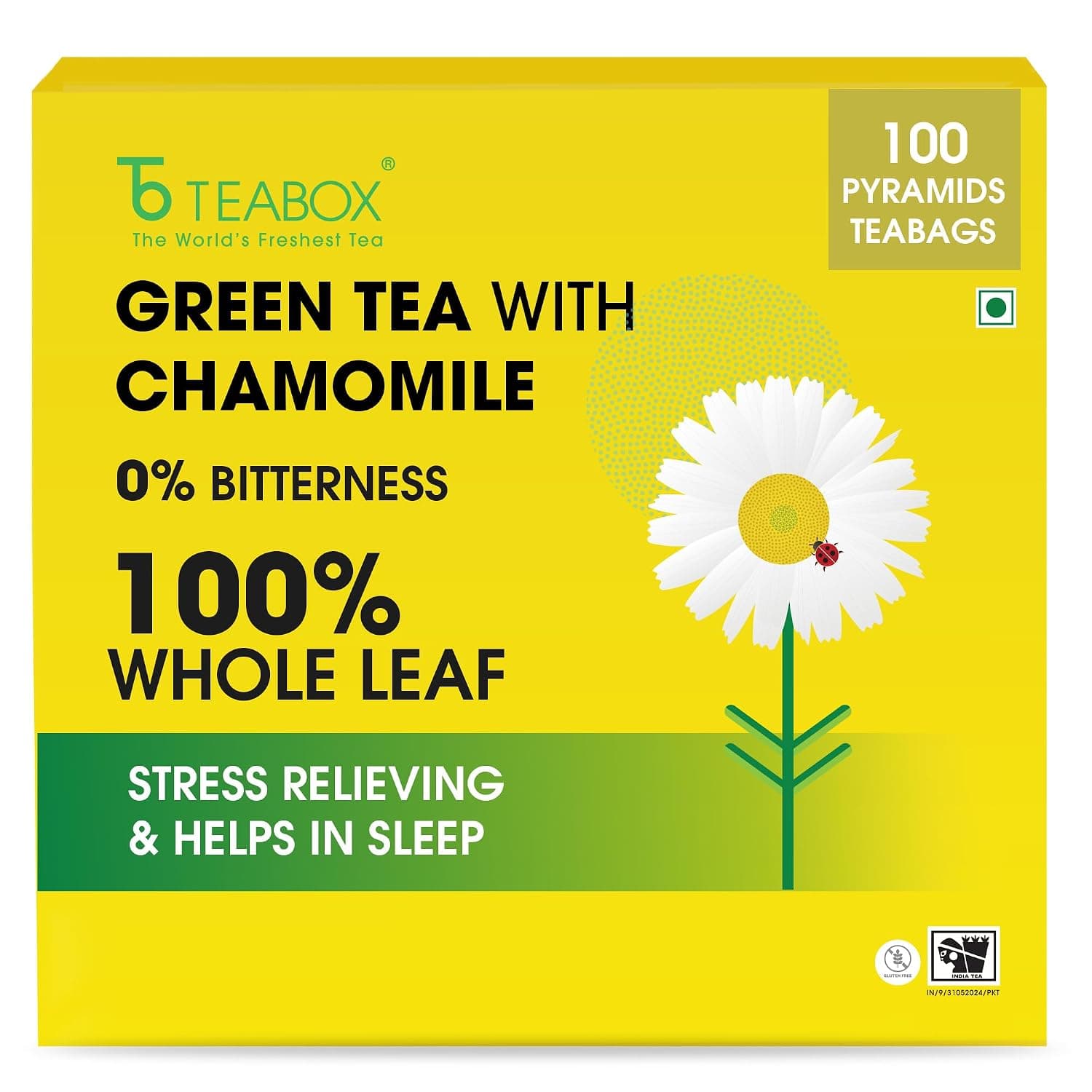 Teabox Chamomile Green Tea