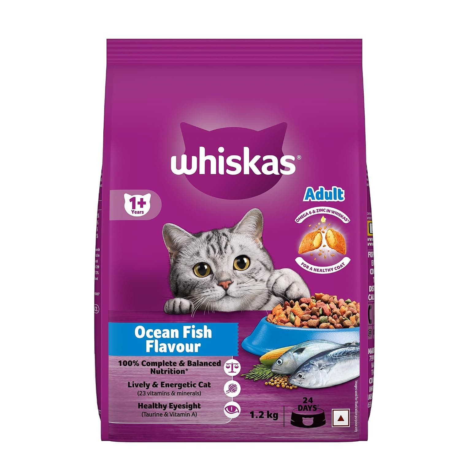 Whiskas Adult (1+ Years) Dry Cat