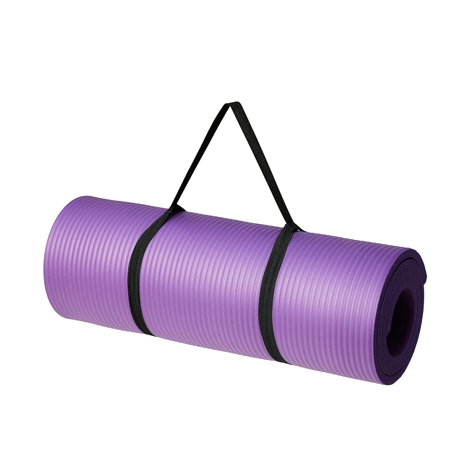 amazon basics 13mm Extra Thick Yoga and Exercise Mat with Carrying Strap