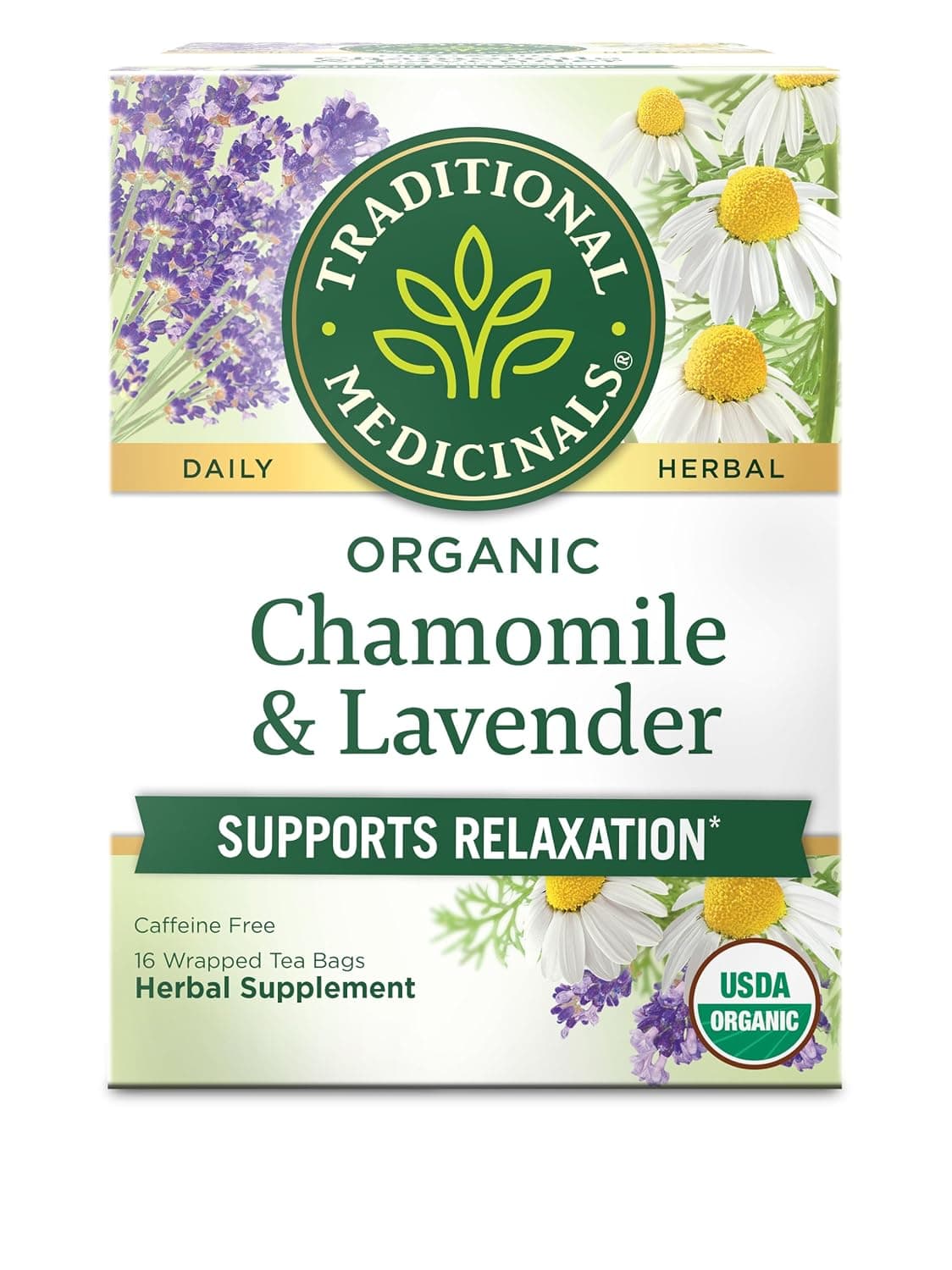 Traditional Medicinals Teas Organic Chamomile with LavenderTea Bags
