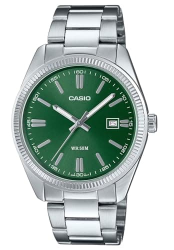 Casio Enticer Men Analog Green Dial Watch