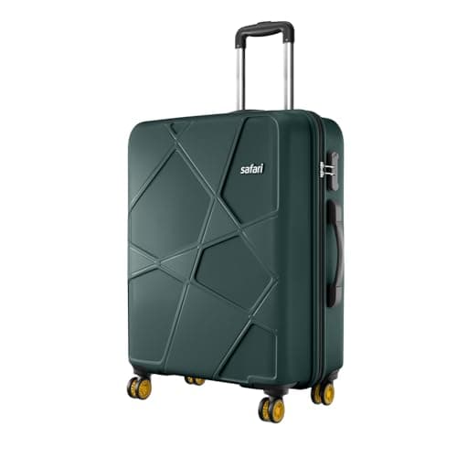 Safari Pentagon Pro 8 Wheels 66Cm Hard Case 360 Degree Spinner Trolley Bag, Dusk Green