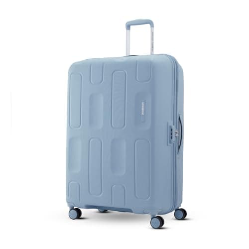 American Tourister Ivy 2.0 Large Size Check-in Spinner Trolley Bag (79 cm) 360 8 Wheel Travel Luggage Hard Case Polypropylene Suitcase Combination Lock Black